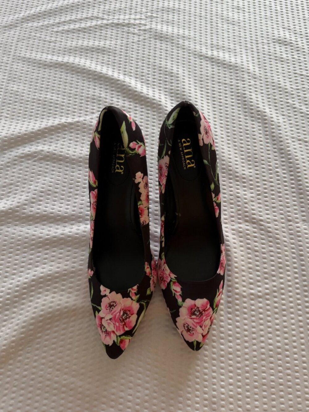 a.n.a. (A New Approach) Floral-Print Pumps Stilletto Heels - Picture 5 of 11